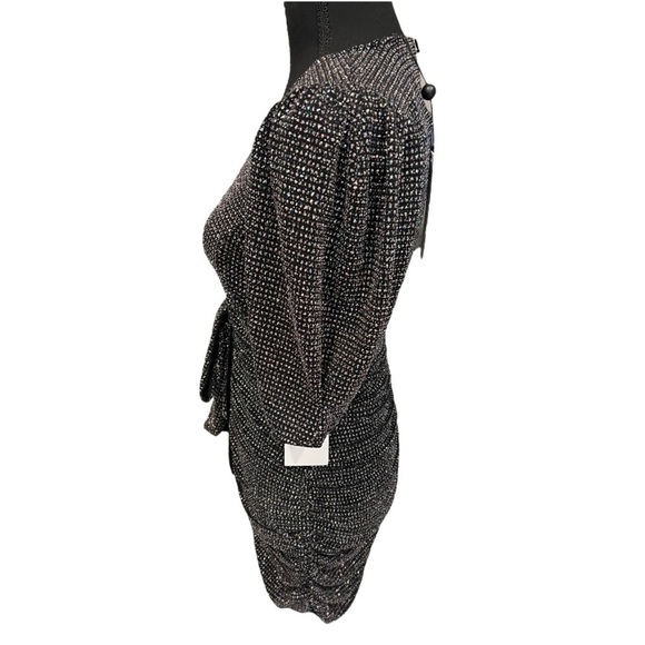 NWT For Love and Lemons Metallic Glitter Dress M - Picture 4 of 13